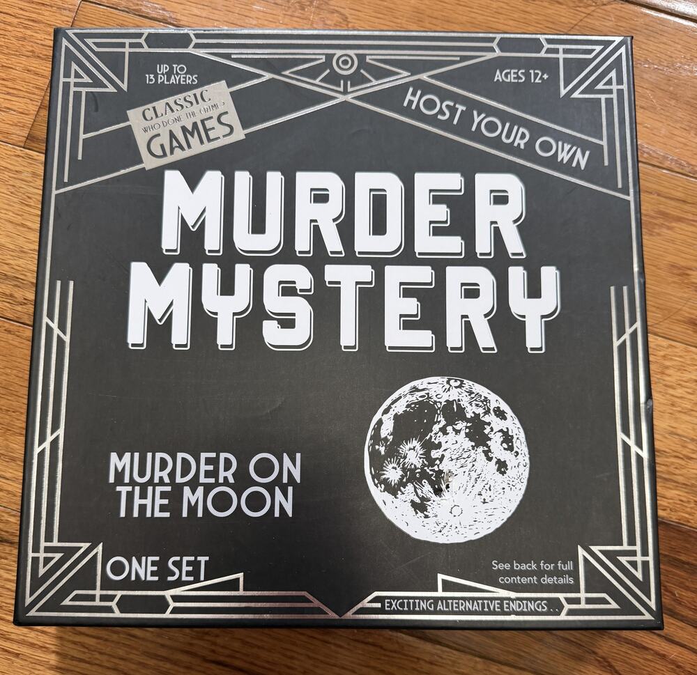 Host Your Own Murder Mystery Party Game: Murder On The Moon Brand New